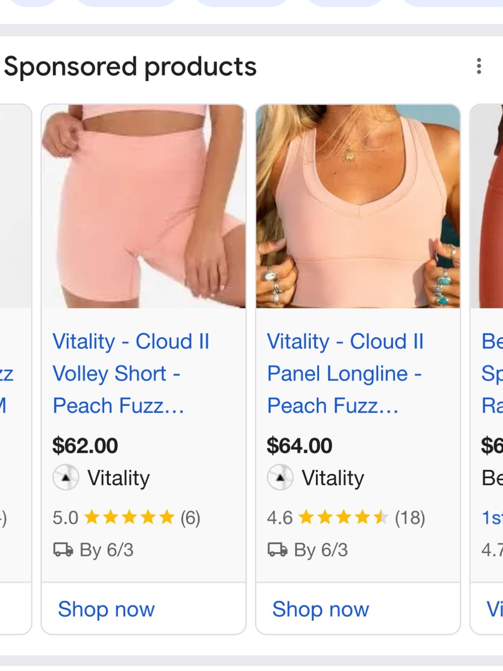 Vitality volley shorts Cloud II material